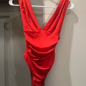 Showpo Bold Red Bodysuit